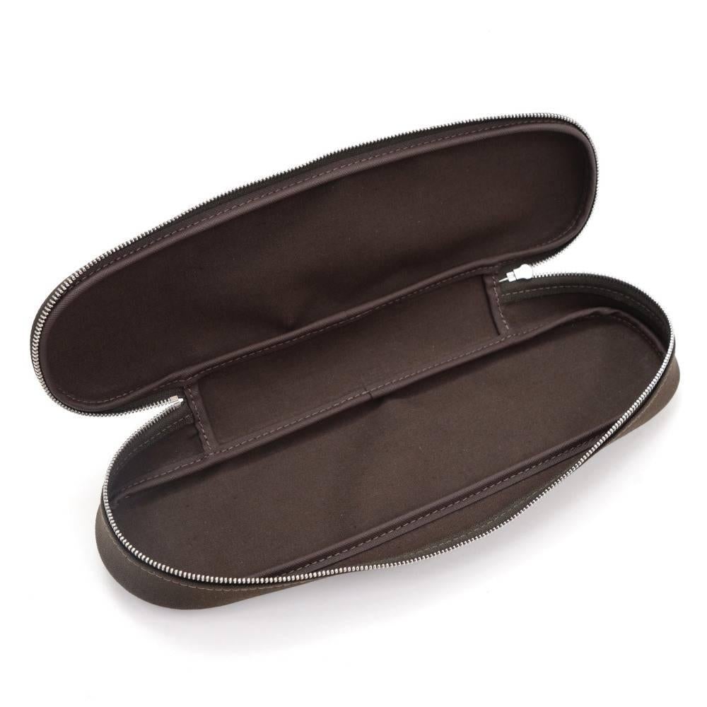 Louis Vuitton Odessa Brown Taiga Leather Large Laptop Briefcase Bag + Strap 5