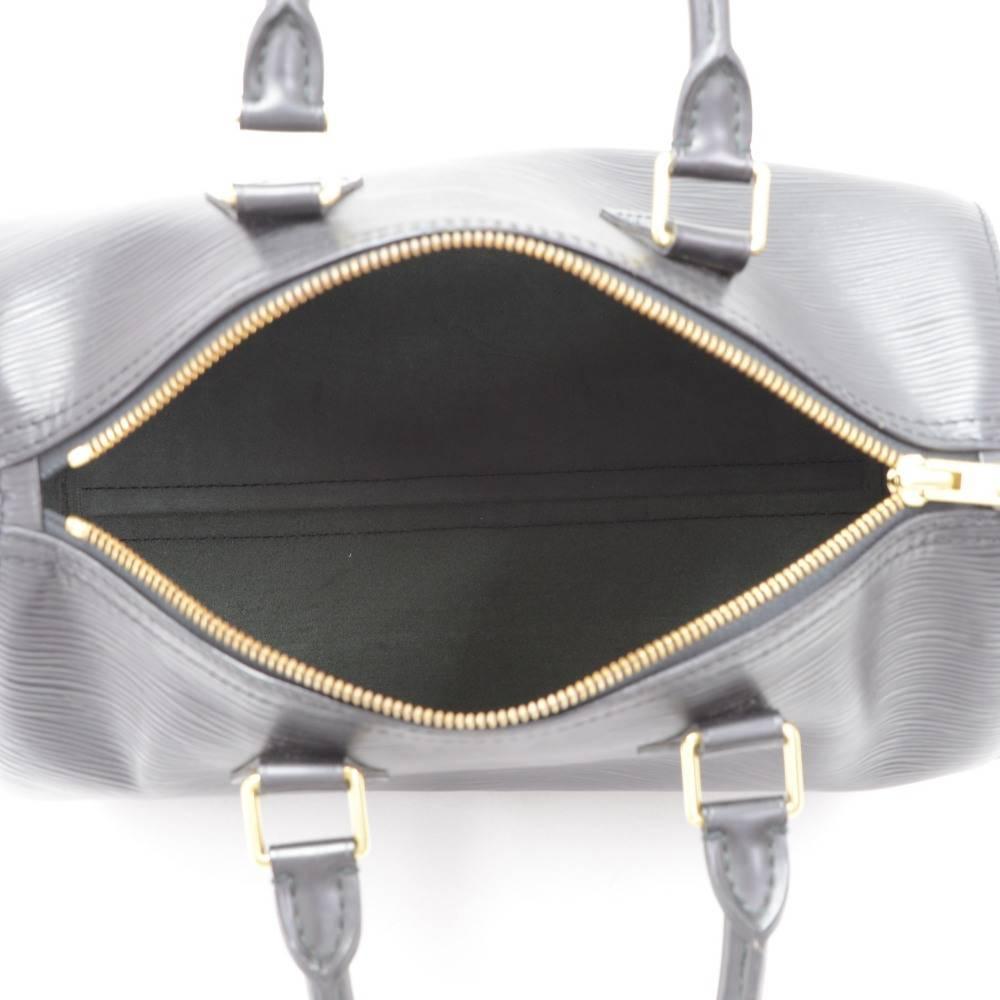 Louis Vuitton Speedy 25 Black Epi Leather City Hand Bag 5