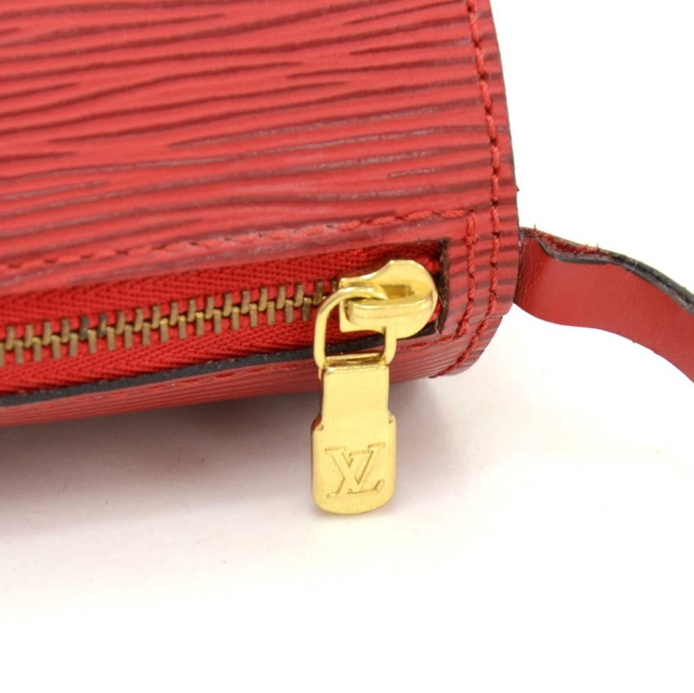 Louis Vuitton Pochette Papillon Red Epi Leather Pouch Bag 2