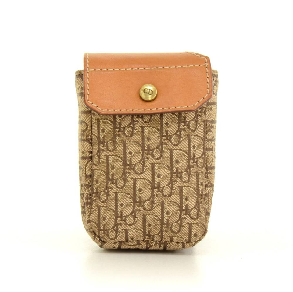 Christian Dior Street Chic - Sac à main porté épaule en cuir marron Columbus avec monogramme 4