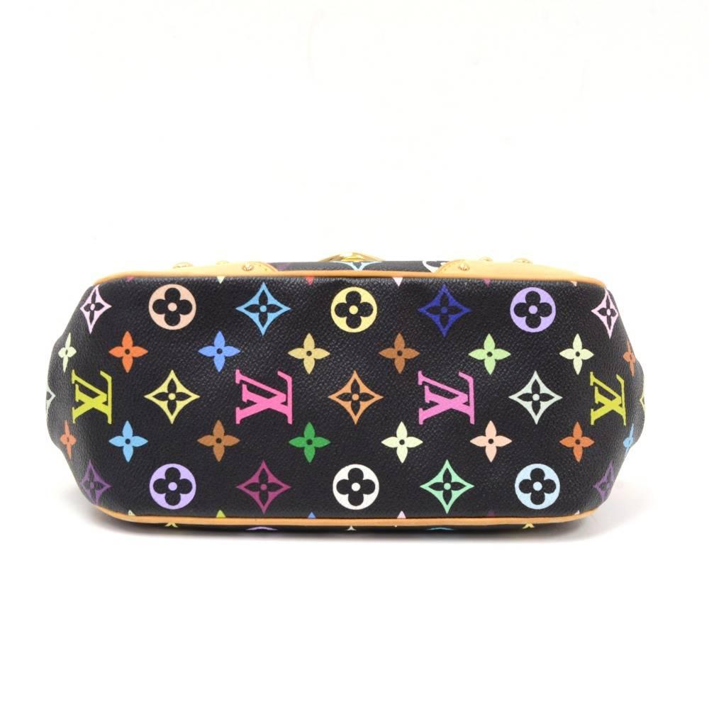 Women's Louis Vuitton Marilyn Black Multicolor Monogram Canvas Hand Bag