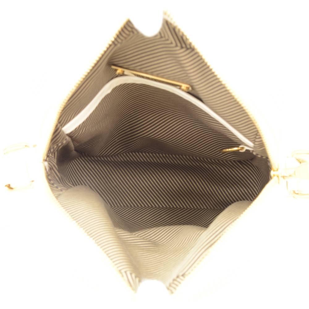 Louis Vuitton Off White Leather Messenger Bag 5