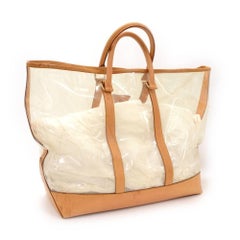 Vintage Louis Vuitton Isaac Mizrahi Clear Vinyl x Leather Limited Tote Bag