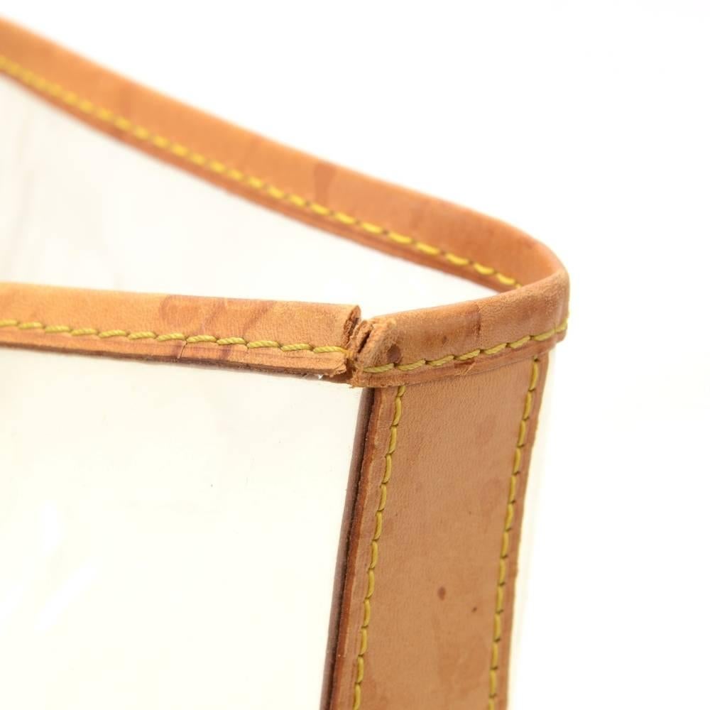 Vintage Louis Vuitton Isaac Mizrahi Clear Vinyl x Leather Limited Tote Bag 1