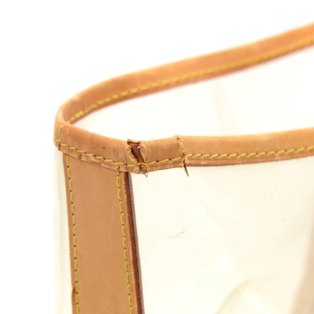 Vintage Louis Vuitton Isaac Mizrahi Clear Vinyl x Leather Limited Tote Bag 2