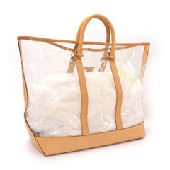 Vintage Louis Vuitton Isaac Mizrahi Clear Vinyl x Leather Limited Tote Bag