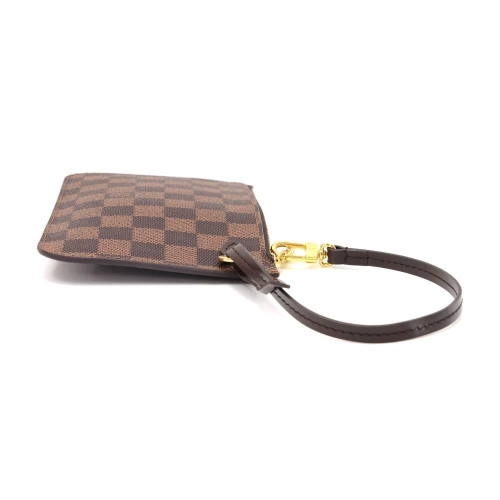 Louis Vuitton Ebene Damier Canvas Pouch For Neverfull Bag  In New Condition In Fukuoka, Kyushu