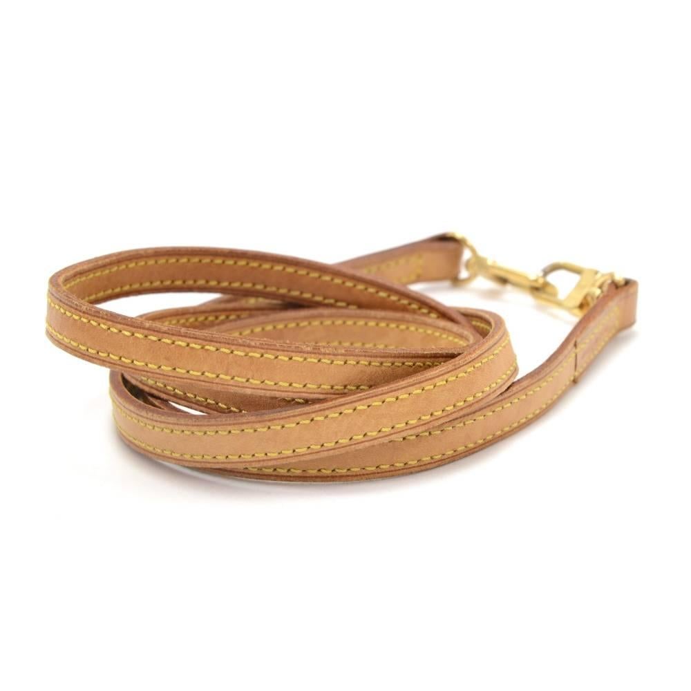Women's Louis Vuitton Brown Cowhide Leather Shoulder Strap For Small Bags 