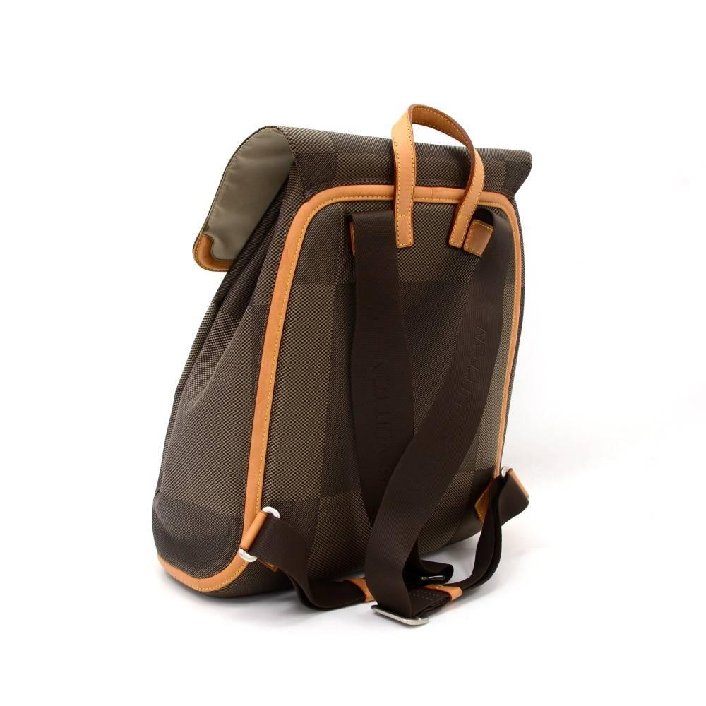 Brown Louis Vuitton Pioneer Terre Damier Geant Canvas Backpack Bag 