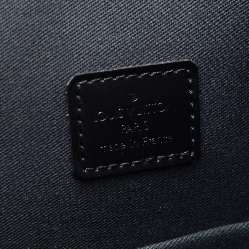 Louis Vuitton Steve Dark Brown Monogram Glace Leather Document Bag  3