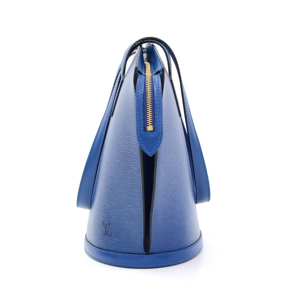 Vintage Louis Vuitton Saint Jacques GM Blue Epi Leather Shoulder Bag In Excellent Condition In Fukuoka, Kyushu