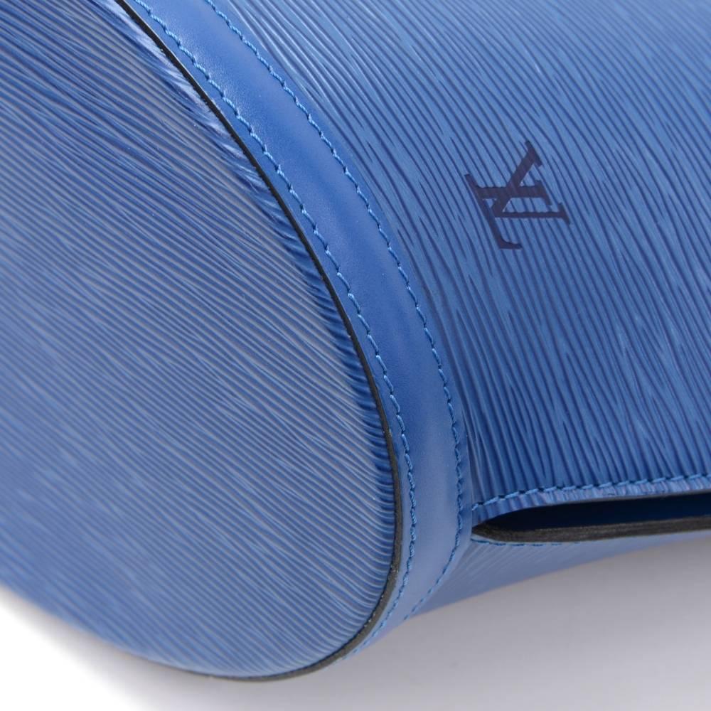 Vintage Louis Vuitton Saint Jacques GM Blue Epi Leather Shoulder Bag 2
