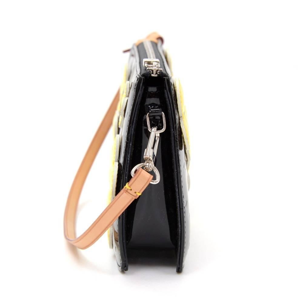 Louis Vuitton Lexington Flower Black Vernis Leather Handbag - 2001 Limited In Excellent Condition In Fukuoka, Kyushu