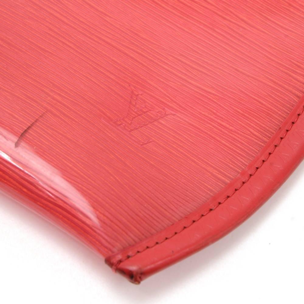 Louis Vuitton Plage Lagoon GM Red Vinyl Beach Bag + Pouch  For Sale 2