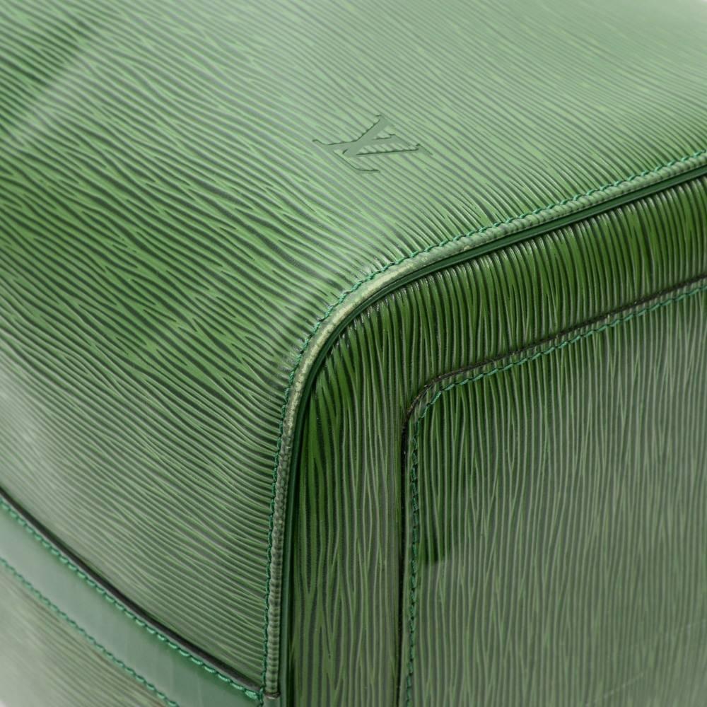 Vintage Louis Vuitton Keepall 50 Green Epi Leather Travel Bag  1
