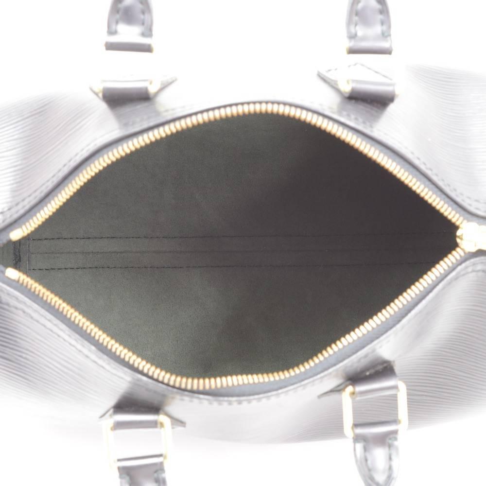 Louis Vuitton Speedy 25 Black Epi Leather City Hand Bag 5