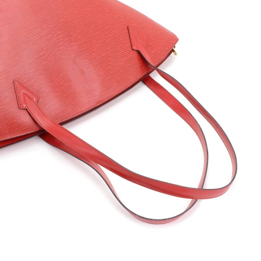 Vintage Louis Vuitton Saint Jacques GM Red Epi Leather Shoulder Bag For Sale 2