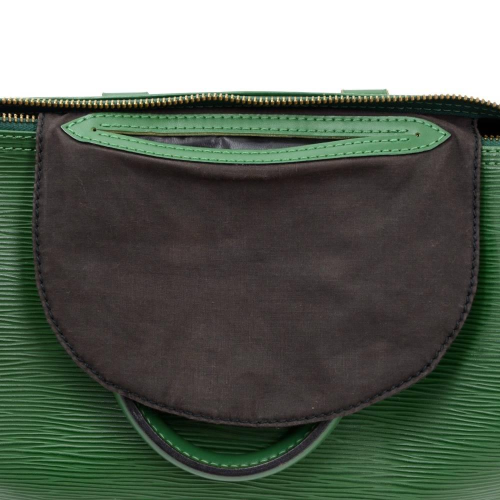 Vintage Louis Vuitton Speedy 25 Green Epi Leather City Hand Bag 3