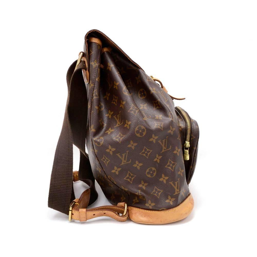 Louis Vuitton Montsouris GM Monogram Canvas Backpack Bag In Fair Condition In Fukuoka, Kyushu