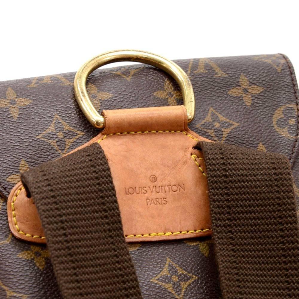 Louis Vuitton Montsouris GM Monogram Canvas Backpack Bag 1