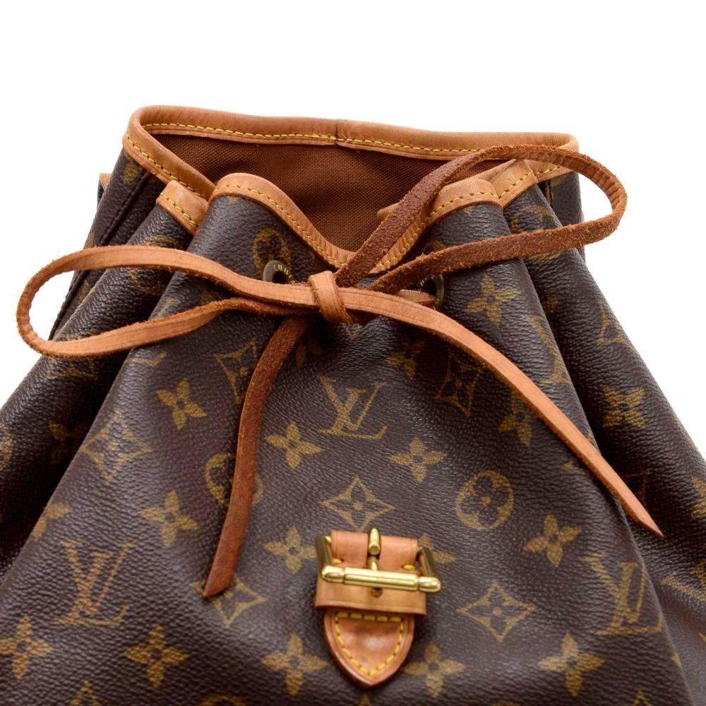 Louis Vuitton Montsouris GM Monogram Canvas Backpack Bag 3