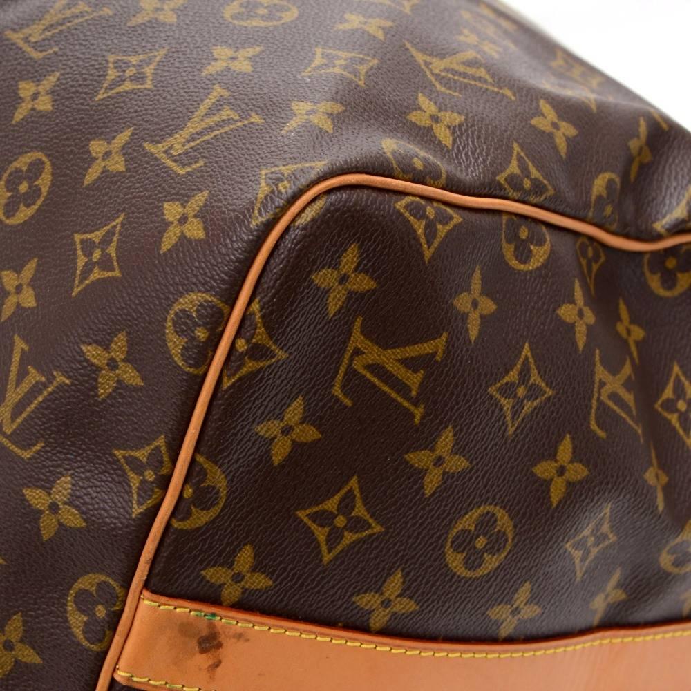 Men's Vintage Louis Vuitton Keepall 55 Bandouliere Monogram Canvas Duffel Bag + Strap