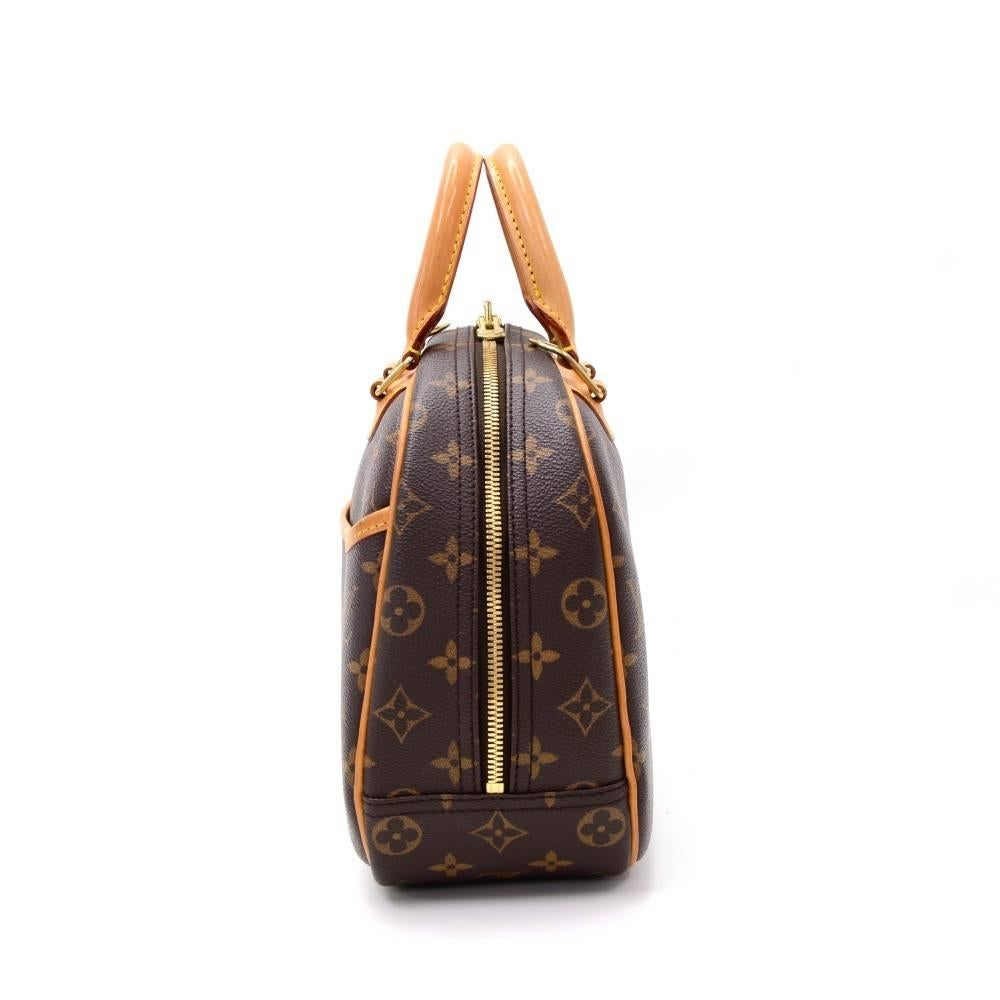 Black Louis Vuitton Trouville Monogram Canvas Hand Bag