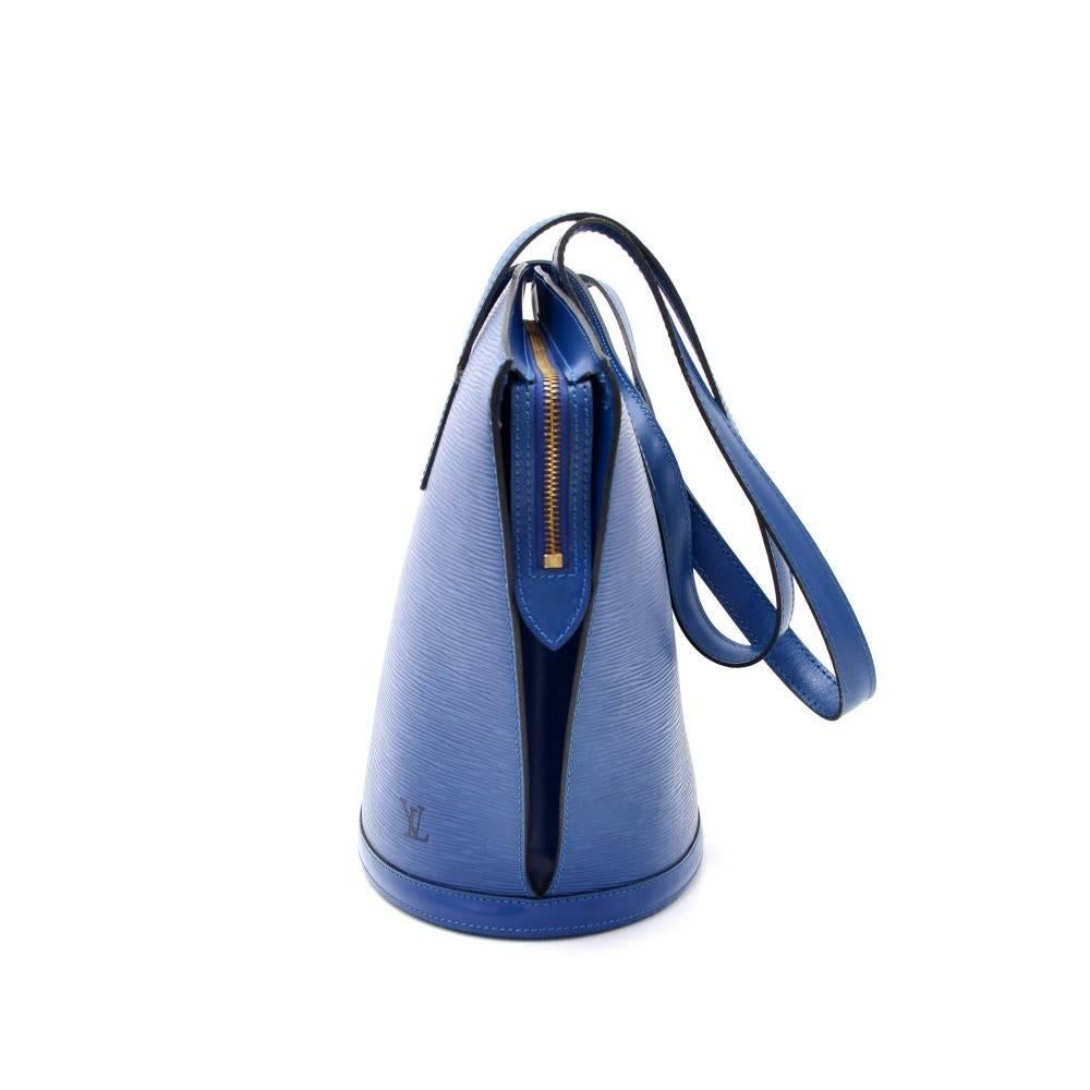 Women's Vintage Louis Vuitton Saint Jacques GM Blue Epi Leather Shoulder Bag