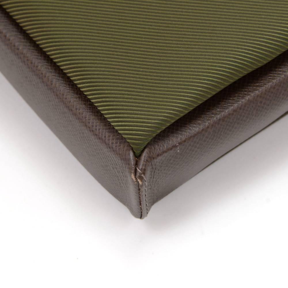 Louis Vuitton Saratov Messenger GM Brown Taiga Leather Document Shoulder Bag  2