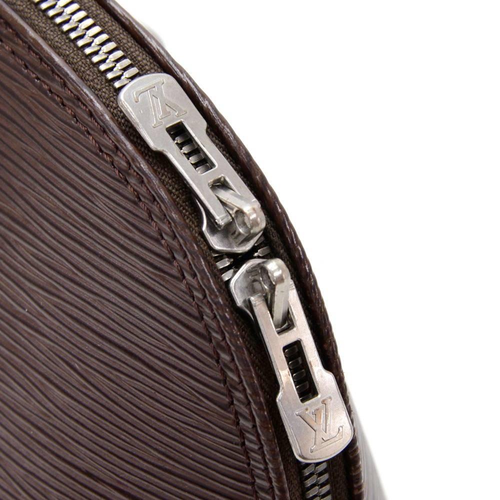 Louis Vuitton Alma Brown Moca Epi Leather Hand Bag  2