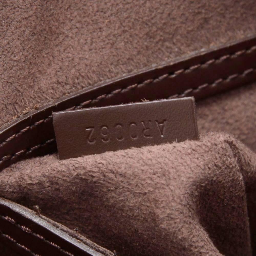 Louis Vuitton Alma Brown Moca Epi Leather Hand Bag  4