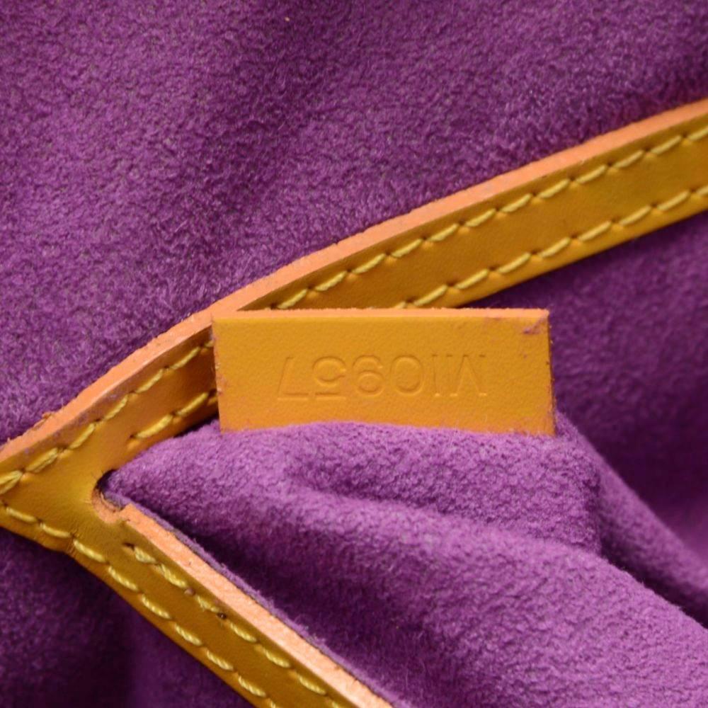 Louis Vuitton Alma Yellow Epi Leather Hand Bag 5