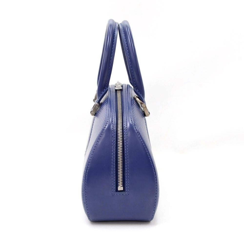 Louis Vuitton Jasmin Blue Epi Leather Hand Bag In Excellent Condition In Fukuoka, Kyushu