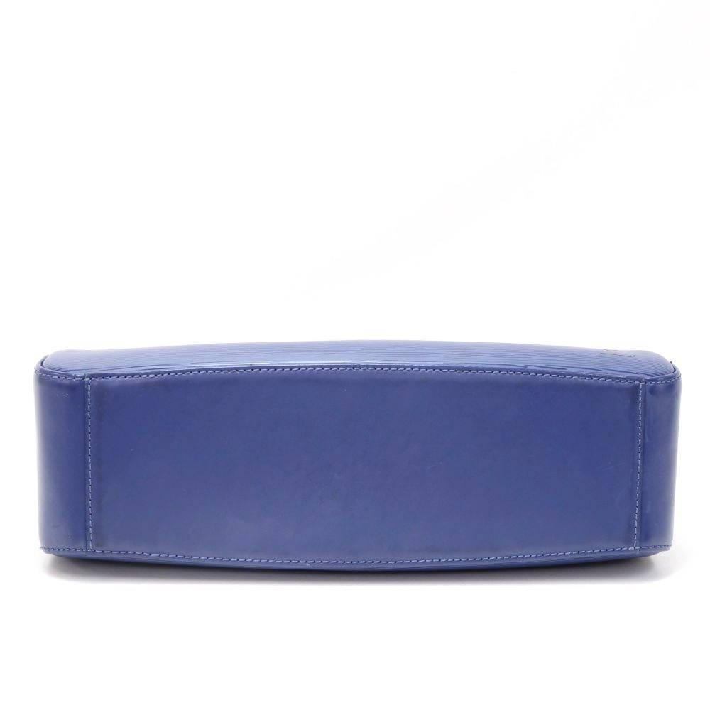 Louis Vuitton Jasmin Blue Epi Leather Hand Bag 1