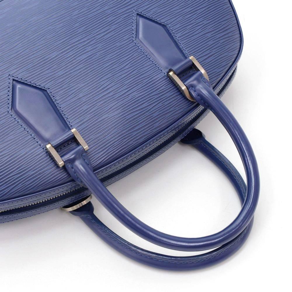 Louis Vuitton Jasmin Blue Epi Leather Hand Bag 3