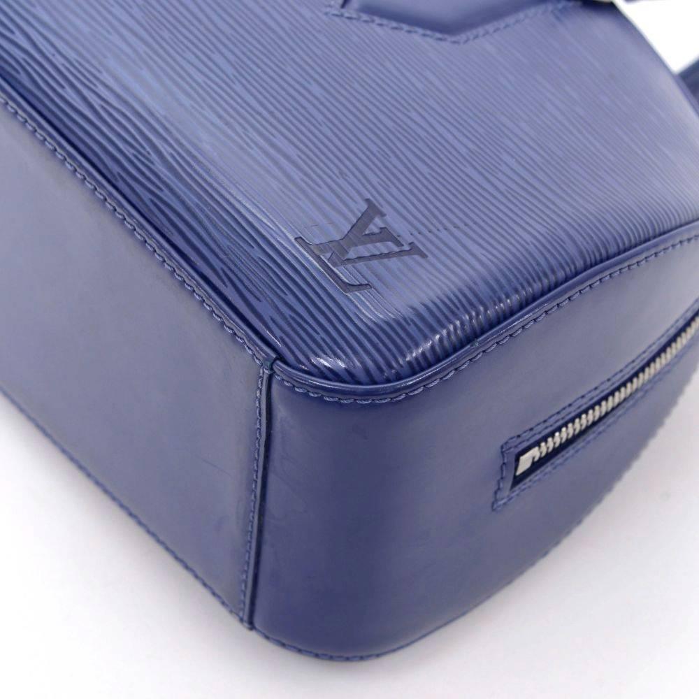 Louis Vuitton Jasmin Blue Epi Leather Hand Bag 4