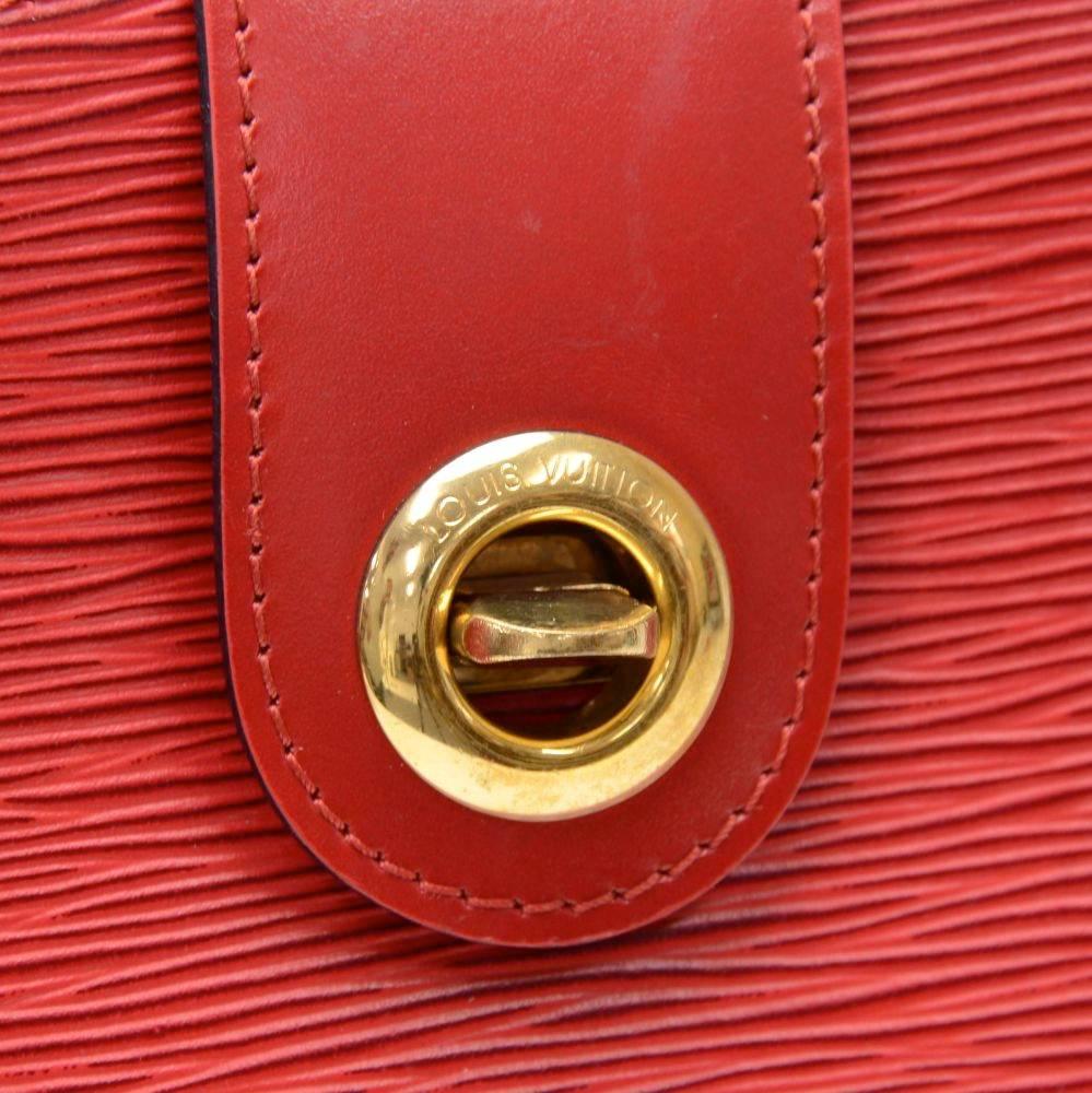Vintage Louis Vuitton Cluny Red Epi Leather Shoulder Bag 2