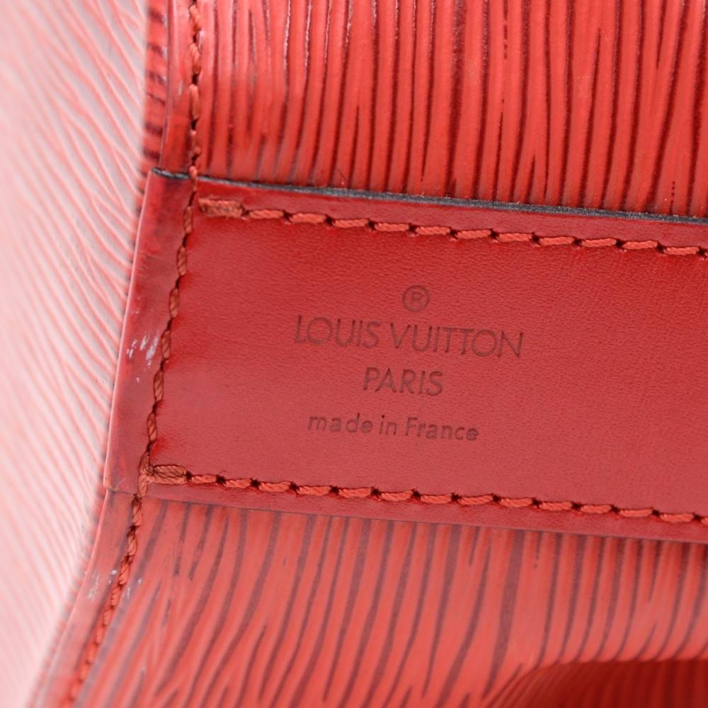 Vintage Louis Vuitton Sac Depaule PM Red Epi Leather Shoulder Bag 3