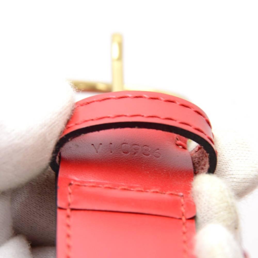 Vintage Louis Vuitton Sac Depaule PM Red Epi Leather Shoulder Bag 5