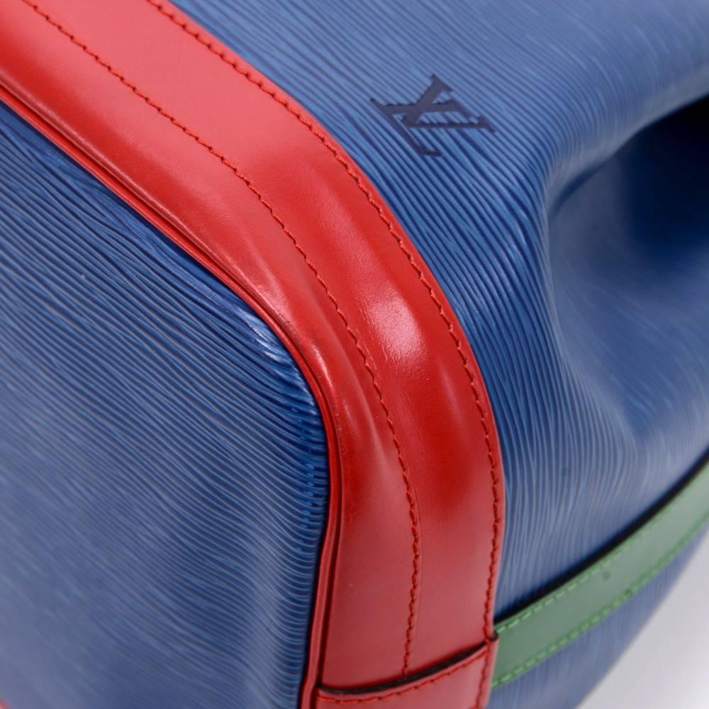 Vintage Louis Vuitton Noe Tricolor Epi Leather Large Shoulder Bag 3