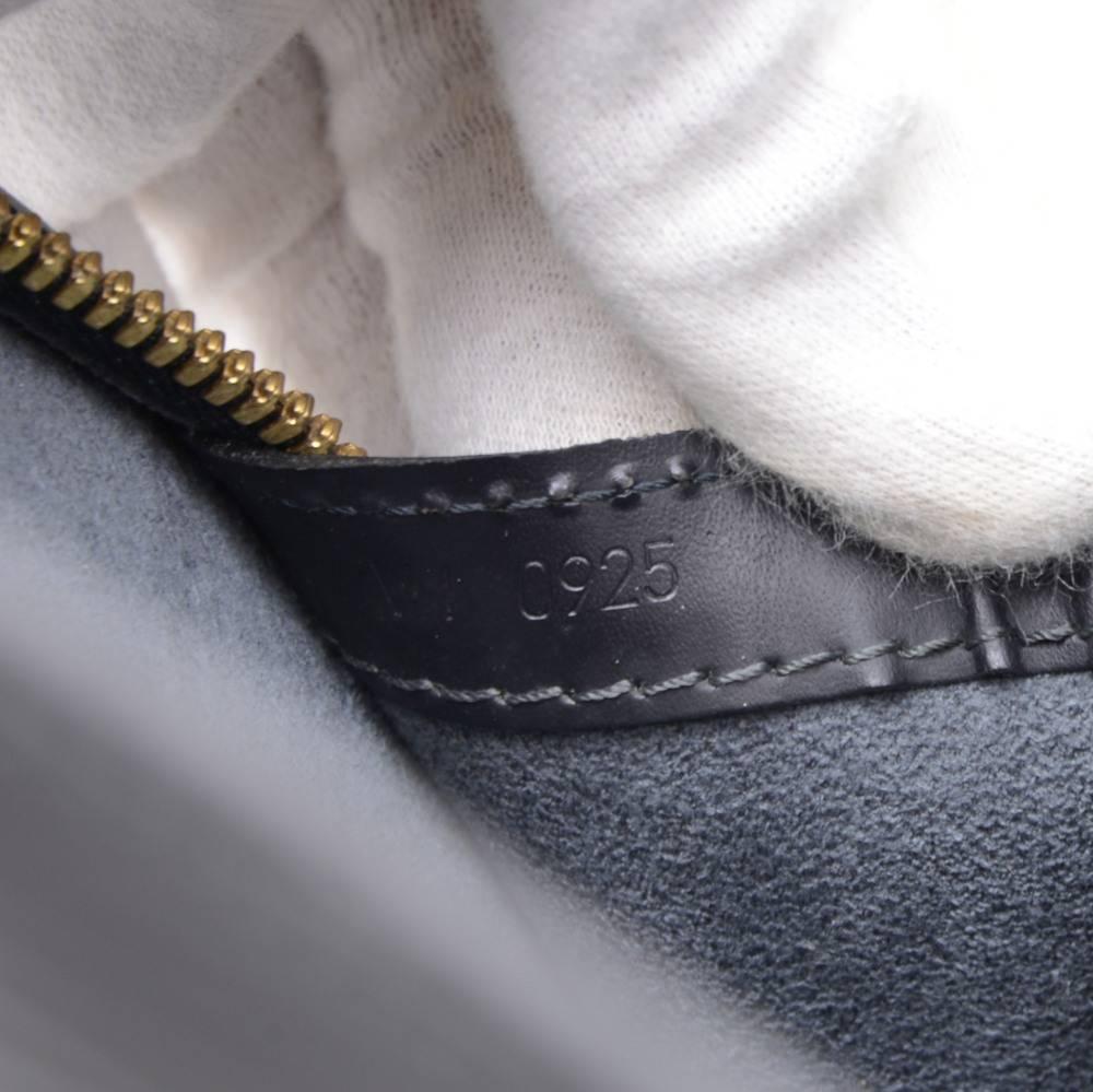 Vintage Louis Vuitton Lussac Black Epi Leather Large Shoulder Bag 5