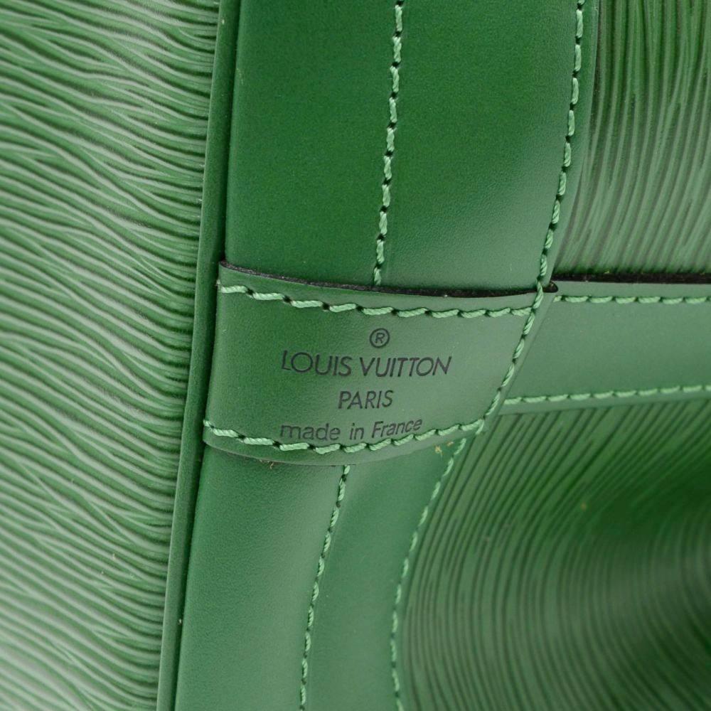 Vintage Louis Vuitton Noe Large Green Epi Leather Shoulder Bag  1