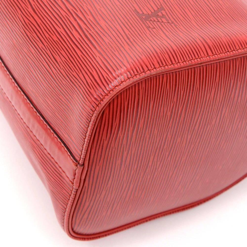 Vintage Louis Vuitton Speedy 25 Red Epi Leather City Hand Bag  3