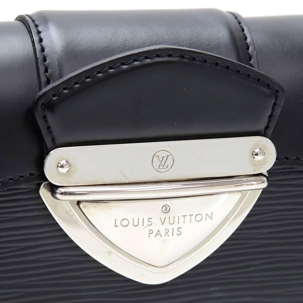 Louis Vuitton Pochette Montaigne Black Epi Leather Shoulder Hand Bag 2