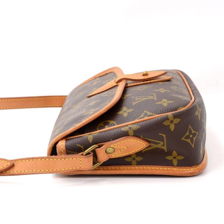 Gibeciere cloth handbag Louis Vuitton Brown in Cloth - 13953636