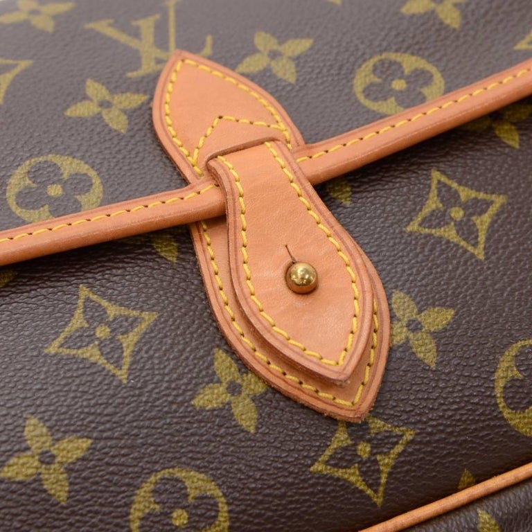 Louis Vuitton Monogram Gibeciere MM M42247 Brown Cloth ref.857928