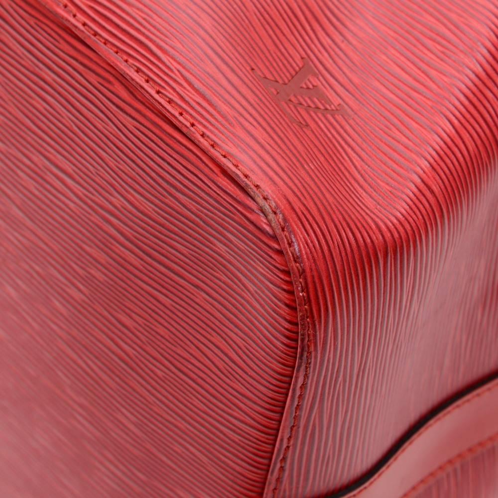 Vintage Louis Vuitton Petit Noe Red Epi Leather Shoulder Bag 2
