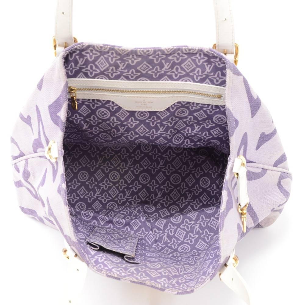Louis Vuitton Tahitienne Cabas PM Leather x Cotton Tote Handbag – Limited 5