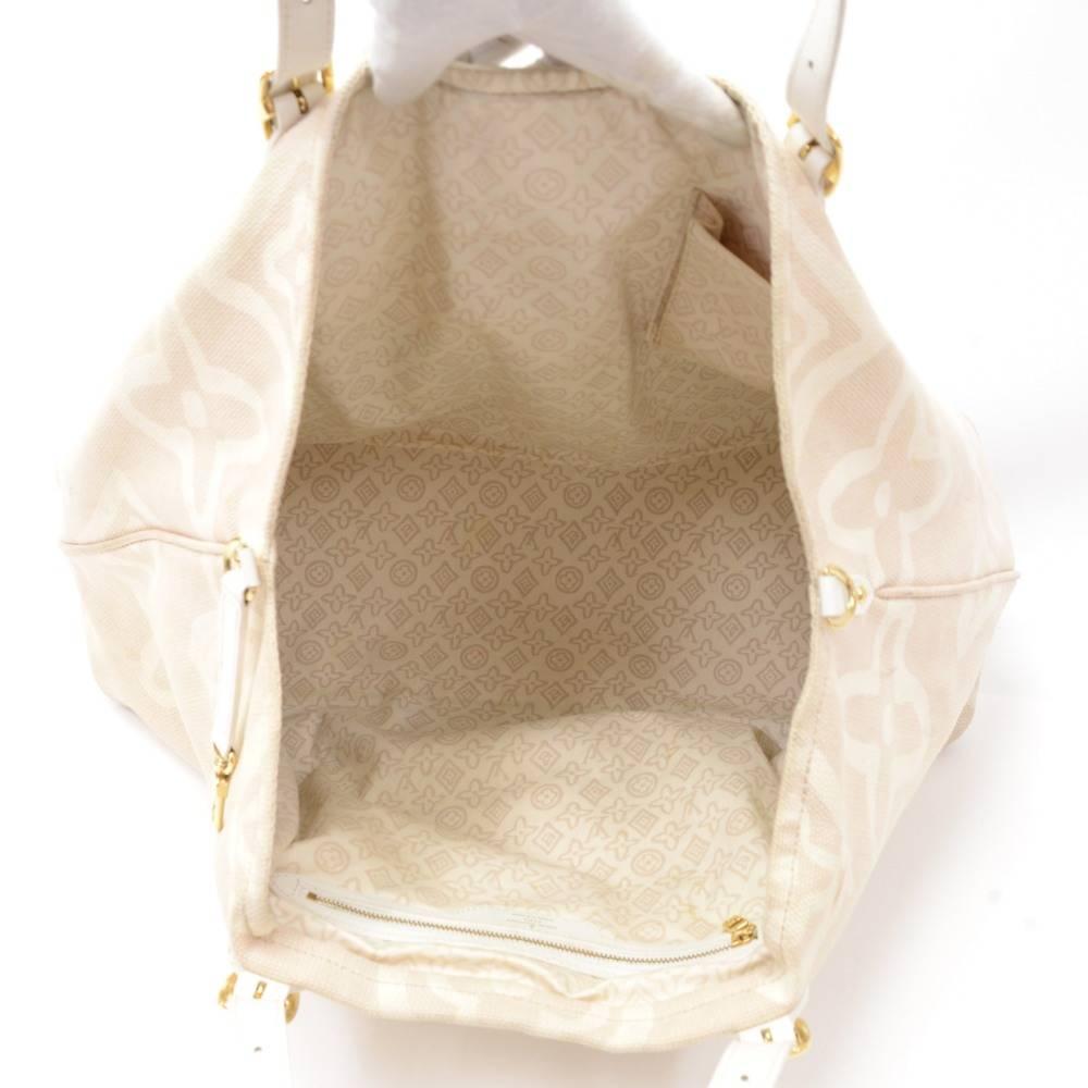 Louis Vuitton Tahitienne Cabas GM Leather x Cotton Tote Handbag - Limited 6