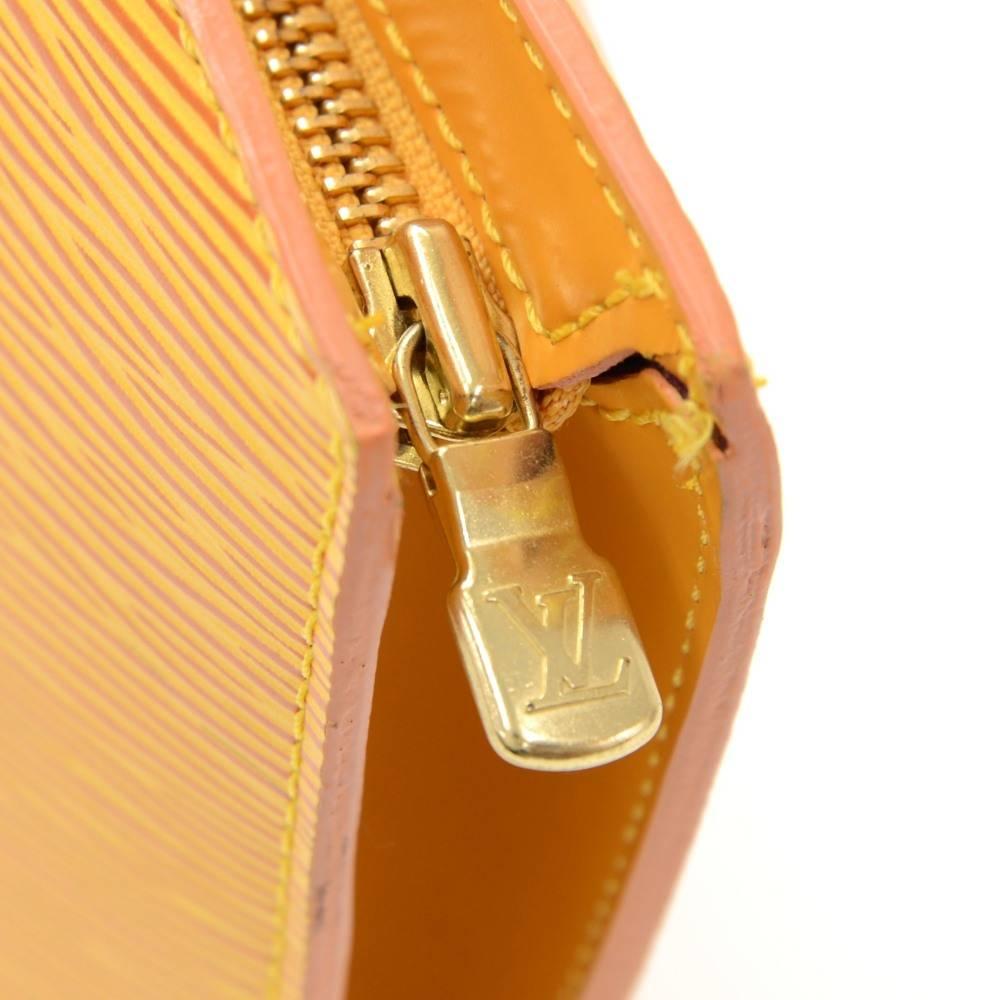 Louis Vuitton Saint Jacques PM Yellow Epi Leather Shoulder Bag In Good Condition In Fukuoka, Kyushu